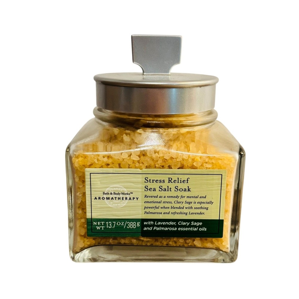 Bath & Body Works Aromatherapy Stress Relief Sea Salt Soak Lavender Clary Sage
